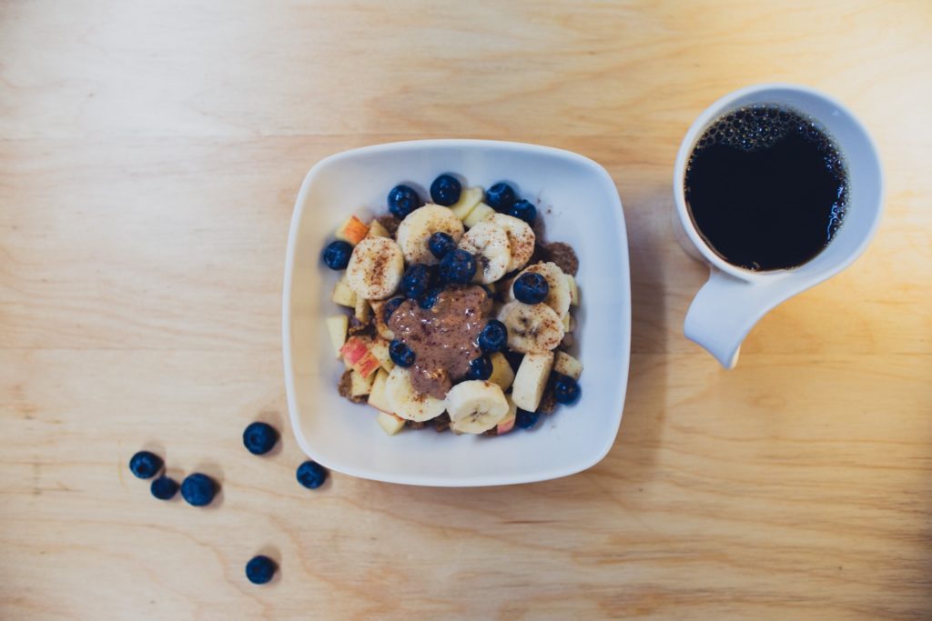 Fruity breakfast with Almond Butter